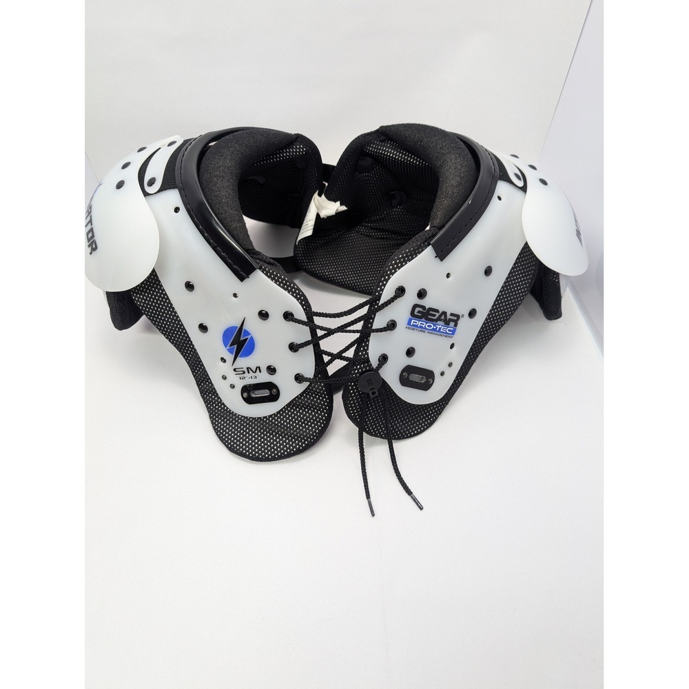 Gear Pro-Tec Intimidator Youth Football Shoulder Pads White Small 75-100 lbs